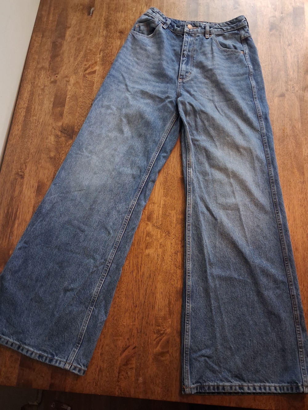 Rolla’s Studio Flare High Waist Jeans Medium Blue Womens Size 26 - Picture 2 of 8